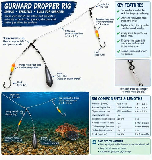 Hot Shotz Tackle Gurnard Rigs