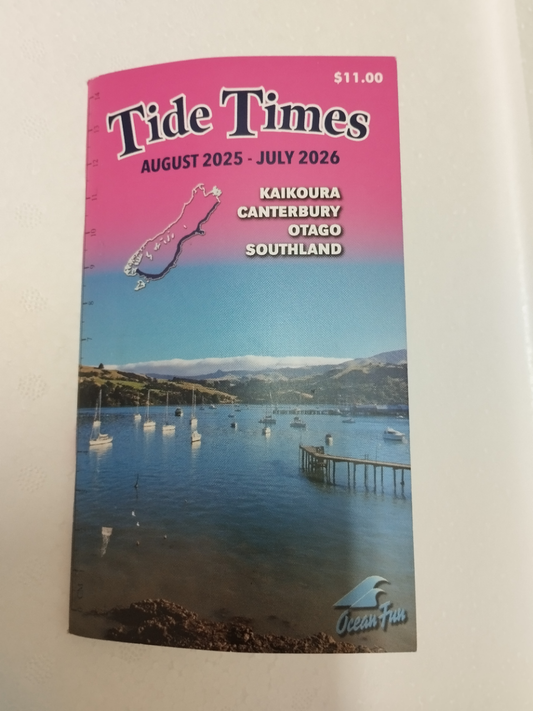 Tide Times Book - Sth Island